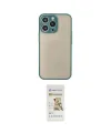 ieg™ iPhone 14 Pro Kılıf Ahenk Çizgi Serisi - Siyah Mat Seramik Nano Ekran Koruyucu