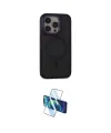 ieg™ iPhone 14 Pro Kılıf Ahenk Form Serisi - Siyah 3D Antistatik Cam Ekran Koruyucu