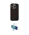ieg™ iPhone 14 Pro Kılıf Ahenk Form Serisi - Siyah 3D Antistatik Cam Ekran Koruyucu