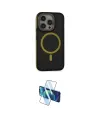 ieg™ iPhone 14 Pro Kılıf Ahenk Form Serisi - Siyah 3D Antistatik Cam Ekran Koruyucu