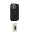 ieg™ iPhone 14 Pro Kılıf Ahenk Form Serisi - Siyah 6D Mat Seramik Hayalet Nano Ekran Koruyucu