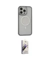 ieg™ iPhone 14 Pro Kılıf Ahenk Form Serisi - Siyah Bilvis 3D Mat Cam Ekran Koruyucu