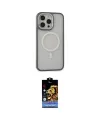 ieg™ iPhone 14 Pro Kılıf Ahenk Form Serisi - Siyah Buffer Hayalet Cam Ekran Koruyucu