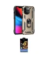 ieg™ iPhone 14 Pro Kılıf Ahenk Klasik Koleksiyonu - Siyah Buffer Hayalet Cam Ekran Koruyucu