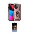 ieg™ iPhone 14 Pro Kılıf Ahenk Klasik Koleksiyonu - Siyah Buffer Hayalet Cam Ekran Koruyucu
