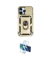 ieg™ iPhone 14 Pro Kılıf Ahenk Klasik - Siyah 3D Antistatik Cam Ekran Koruyucu