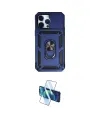 ieg™ iPhone 14 Pro Kılıf Ahenk Klasik - Siyah 3D Antistatik Cam Ekran Koruyucu