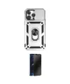 ieg™ iPhone 14 Pro Kılıf Ahenk Klasik - Siyah 3D Antistatik Hayalet Cam Ekran Koruyucu