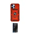 ieg™ iPhone 14 Pro Kılıf Ahenk Klasik - Siyah 3D Antistatik Hayalet Cam Ekran Koruyucu