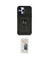 ieg™ iPhone 14 Pro Kılıf Ahenk Klasik - Siyah 6D Mat Seramik Hayalet Nano Ekran Koruyucu