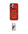 ieg™ iPhone 14 Pro Kılıf Ahenk Klasik - Siyah Bilvis 3D Mat Cam Ekran Koruyucu