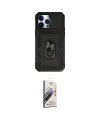 ieg™ iPhone 14 Pro Kılıf Ahenk Klasik - Siyah Bilvis 3D Mat Cam Ekran Koruyucu