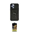 ieg™ iPhone 14 Pro Kılıf Ahenk Klasik - Siyah Buffer Cam Ekran Koruyucu
