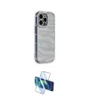ieg™ iPhone 14 Pro Kılıf Ahenk Modern Serisi - Siyah 3D Antistatik Cam Ekran Koruyucu