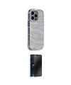 ieg™ iPhone 14 Pro Kılıf Ahenk Modern Serisi - Siyah 3D Antistatik Hayalet Cam Ekran Koruyucu