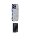 ieg™ iPhone 14 Pro Kılıf Ahenk Modern Serisi - Siyah 3D Antistatik Hayalet Cam Ekran Koruyucu