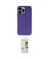 ieg™ iPhone 14 Pro Kılıf Ahenk Serisi - Siyah 20D Premium Cam Ekran Koruyucu
