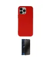 ieg™ iPhone 14 Pro Kılıf Ahenk Serisi - Siyah 3D Antistatik Hayalet Cam Ekran Koruyucu