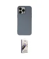 ieg™ iPhone 14 Pro Kılıf Ahenk Serisi - Siyah Bilvis 3D Mat Cam Ekran Koruyucu