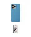 ieg™ iPhone 14 Pro Kılıf Ahenk Serisi - Siyah Bilvis 3D Mat Cam Ekran Koruyucu