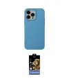 ieg™ iPhone 14 Pro Kılıf Ahenk Serisi - Siyah Buffer Hayalet Cam Ekran Koruyucu