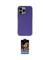 ieg™ iPhone 14 Pro Kılıf Ahenk Serisi - Siyah Buffer Hayalet Cam Ekran Koruyucu