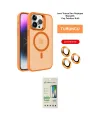 ieg™ iPhone 14 Pro Kılıf Akış Form - Siyah 20D Premium Cam Ekran Koruyucu