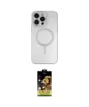 ieg™ iPhone 14 Pro Kılıf Akış Minimal Özel Seri - Siyah Buffer Cam Ekran Koruyucu
