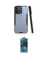 ieg™ iPhone 14 Pro Kılıf Atlas Asil Serisi - Siyah 18D Cam Ekran Koruyucu