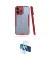 ieg™ iPhone 14 Pro Kılıf Atlas Asil Serisi - Siyah 3D Antistatik Cam Ekran Koruyucu