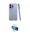 ieg™ iPhone 14 Pro Kılıf Atlas Asil Serisi - Siyah 3D Antistatik Cam Ekran Koruyucu