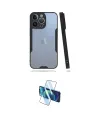ieg™ iPhone 14 Pro Kılıf Atlas Asil Serisi - Siyah 3D Antistatik Cam Ekran Koruyucu