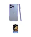 ieg™ iPhone 14 Pro Kılıf Atlas Asil Serisi - Siyah Buffer Hayalet Cam Ekran Koruyucu