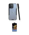 ieg™ iPhone 14 Pro Kılıf Atlas Asil Serisi - Siyah Buffer Hayalet Cam Ekran Koruyucu