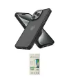 ieg™ iPhone 14 Pro Kılıf Atlas Form - Siyah 20D Premium Cam Ekran Koruyucu