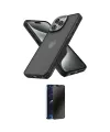ieg™ iPhone 14 Pro Kılıf Atlas Form - Siyah 3D Antistatik Hayalet Cam Ekran Koruyucu