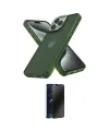ieg™ iPhone 14 Pro Kılıf Atlas Form - Siyah 3D Antistatik Hayalet Cam Ekran Koruyucu