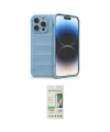 ieg™ iPhone 14 Pro Kılıf Atlas Koleksiyonu - Siyah 20D Premium Cam Ekran Koruyucu