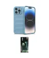 ieg™ iPhone 14 Pro Kılıf Atlas Koleksiyonu - Siyah 360 Mat Full Body Arka Koruyucu