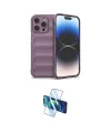 ieg™ iPhone 14 Pro Kılıf Atlas Koleksiyonu - Siyah 3D Antistatik Cam Ekran Koruyucu