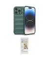 ieg™ iPhone 14 Pro Kılıf Atlas Koleksiyonu - Siyah Mat Seramik Nano Ekran Koruyucu