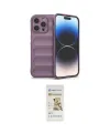 ieg™ iPhone 14 Pro Kılıf Atlas Koleksiyonu - Siyah Mat Seramik Nano Ekran Koruyucu