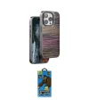 ieg™ iPhone 14 Pro Kılıf Atlas Minimal Özel Seri - Siyah 18D Cam Ekran Koruyucu