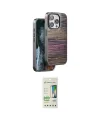 ieg™ iPhone 14 Pro Kılıf Atlas Minimal Özel Seri - Siyah 20D Premium Cam Ekran Koruyucu