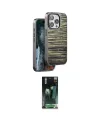 ieg™ iPhone 14 Pro Kılıf Atlas Minimal Özel Seri - Siyah 360 Mat Full Body Arka Koruyucu