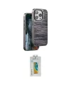ieg™ iPhone 14 Pro Kılıf Atlas Minimal Özel Seri - Siyah Polymer Nano Ekran Koruyucu