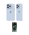 ieg™ iPhone 14 Pro Kılıf Atlas Minimal Prime - Siyah 360 Mat Full Body Arka Koruyucu