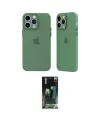 ieg™ iPhone 14 Pro Kılıf Atlas Minimal Prime - Siyah 360 Mat Full Body Arka Koruyucu