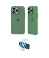 ieg™ iPhone 14 Pro Kılıf Atlas Minimal Prime - Siyah 3D Antistatik Cam Ekran Koruyucu