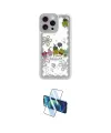 ieg™ iPhone 14 Pro Kılıf Çekirdek Asil - Siyah 3D Antistatik Cam Ekran Koruyucu